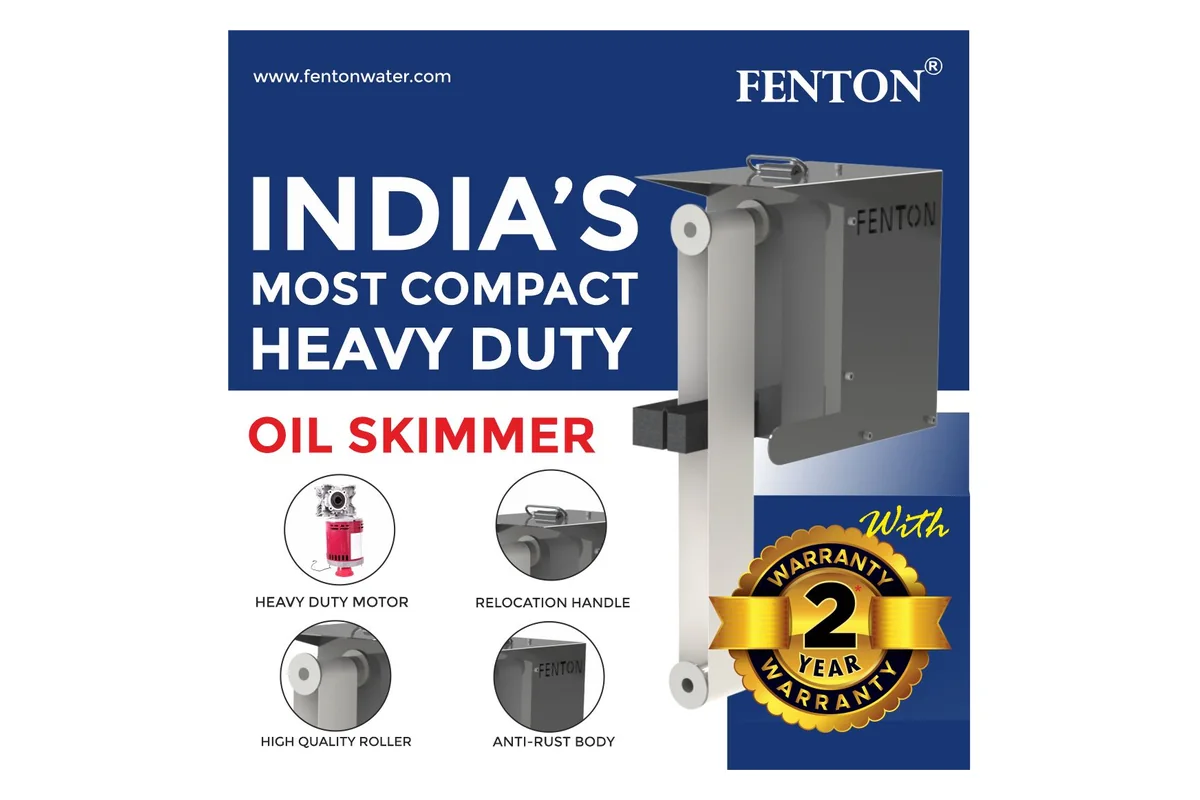 FENTON compact heavy duty oil skimmer supplied marketing product image